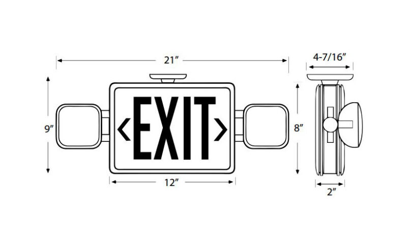 EME - LED Exit / Emergency Combo