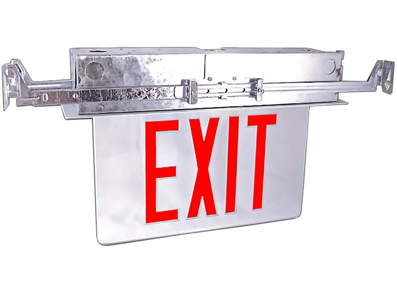 ELR - LED Recessed Edgelit Exit Sign-image