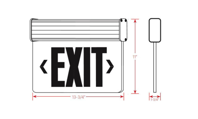 ELX - LED Edgelit Exit Sign